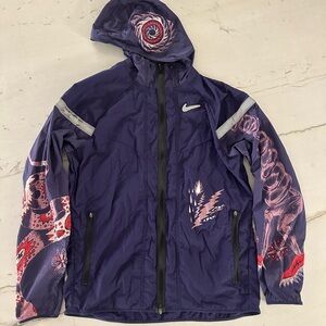 Nike “Chinese Dragon” Running Windbreaker Jacket in Purple Size Medium